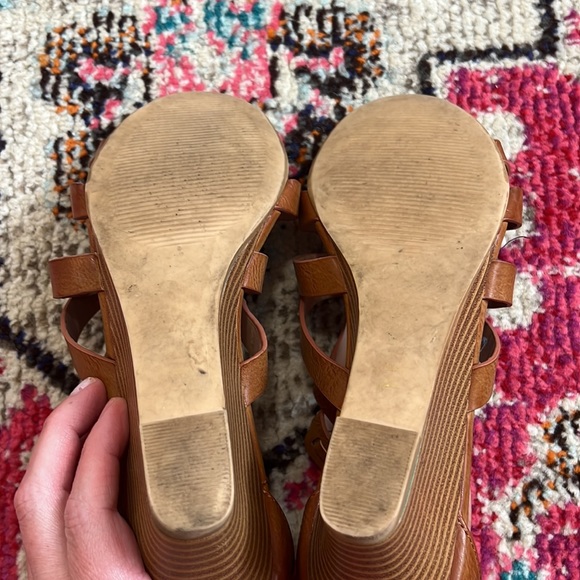 Restricted Wedge Sandals, Womens Size 7.5, tan Brown - Picture 8 of 10